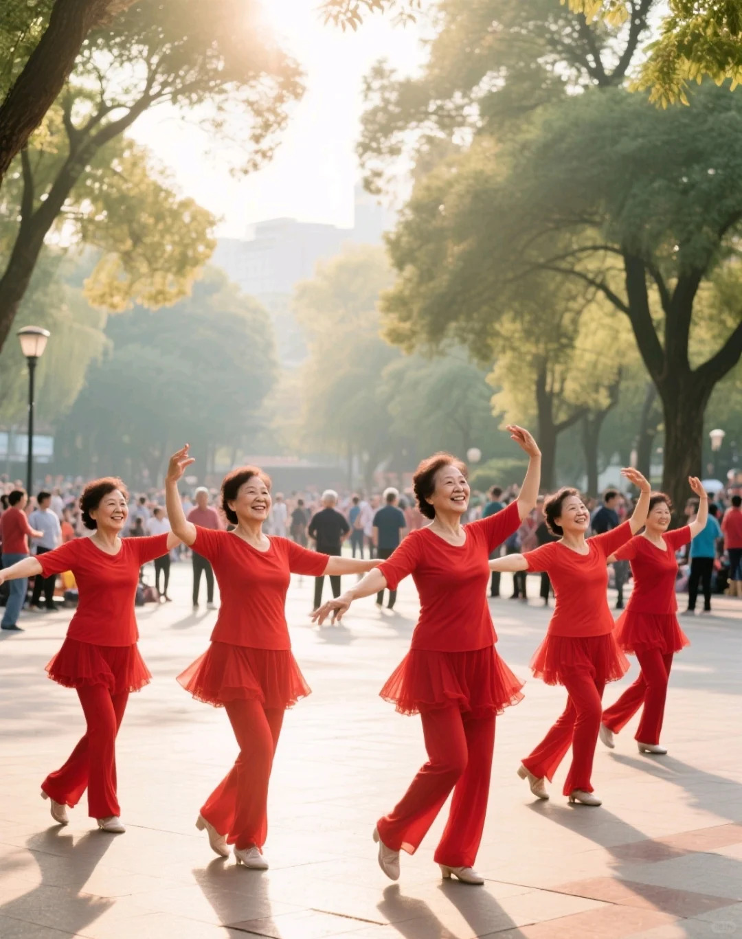 给6位退休阿姨的拍照